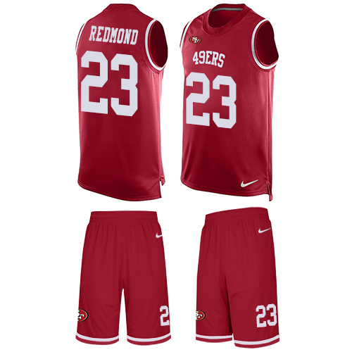 Men's Limited Will Redmond Nike Jersey Red - #23 Tank Top Suit NFL San Francisco 49ers